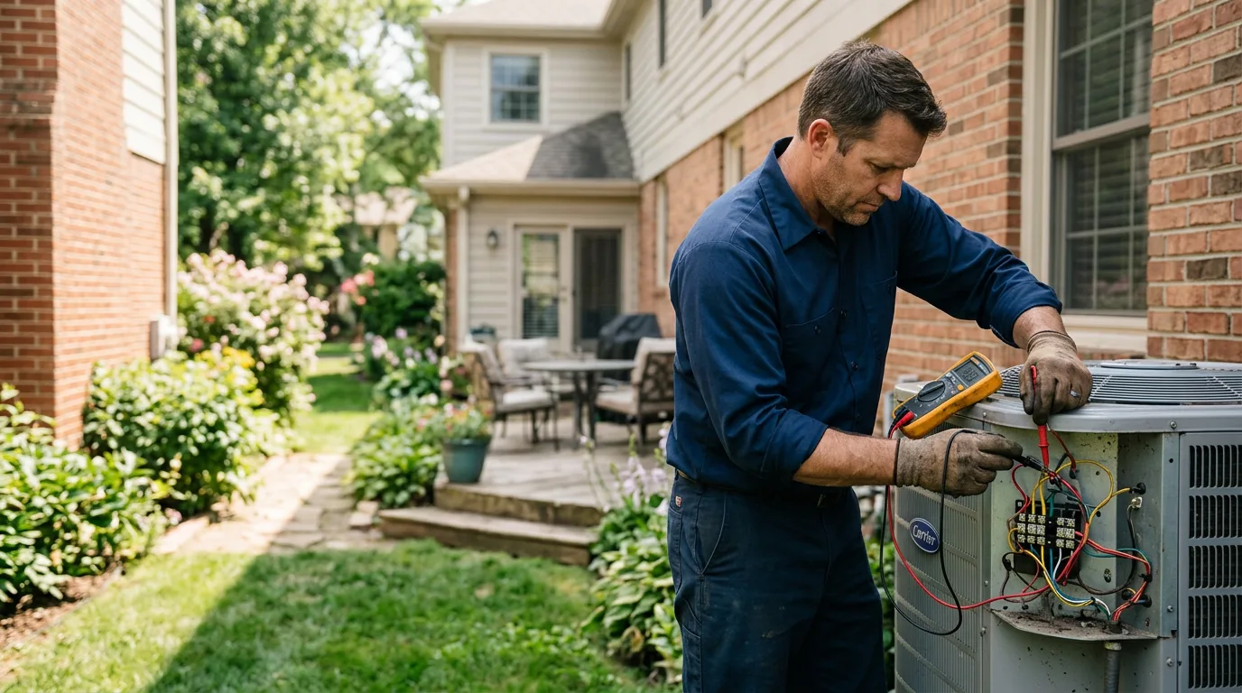 HVAC technician working near Fish Creek, WI